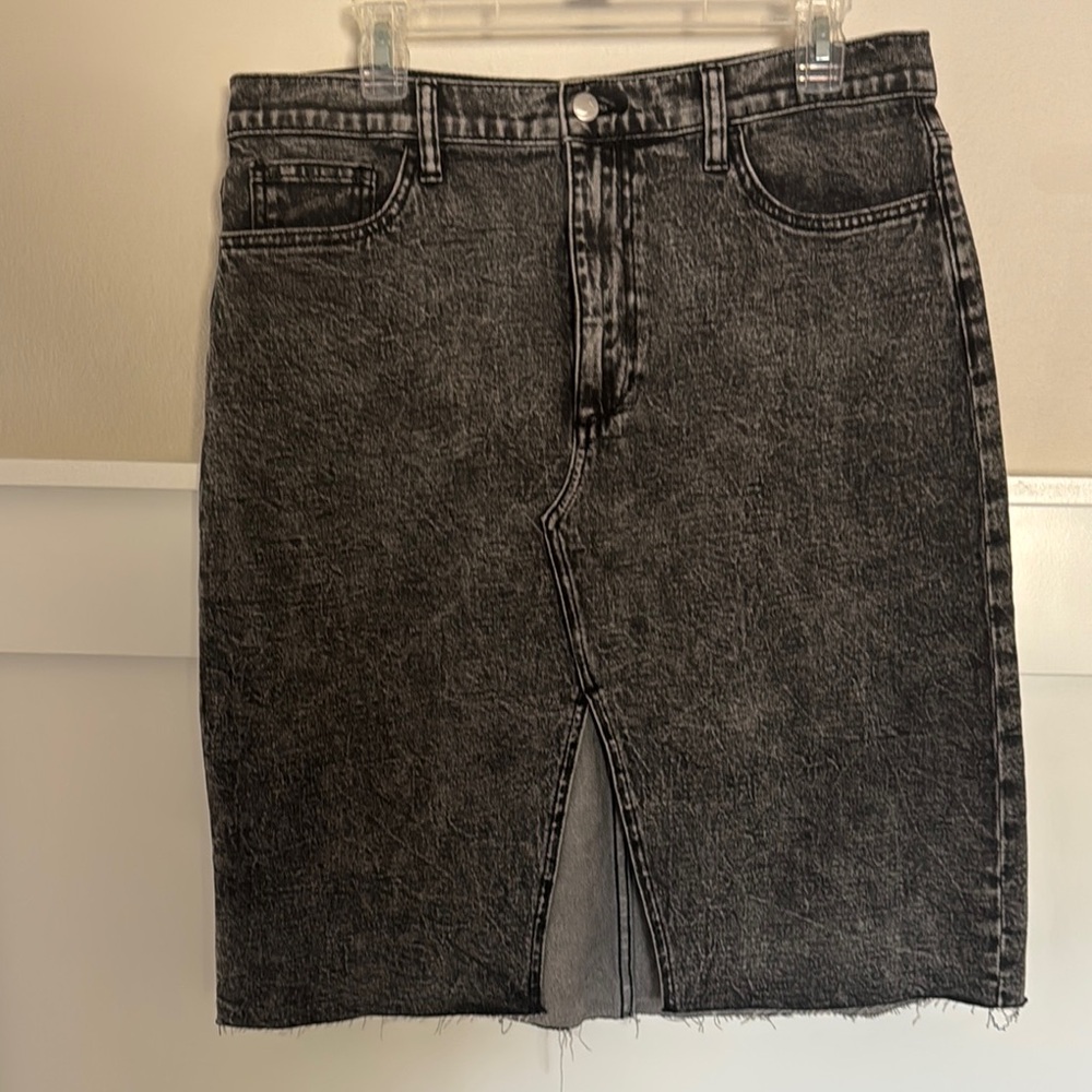 Joe’s Jeans Black Denim Skirt with Front Slit